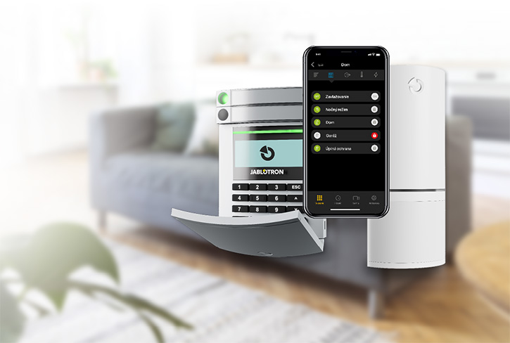 Jablotron klávesnice a čidlo